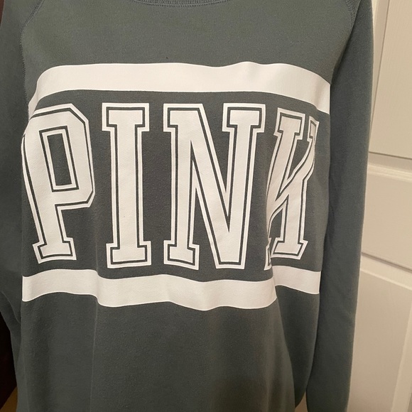 LIKE NEW! Pink Victoria Secret Sweatshirt - Picture 2 of 6